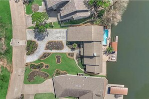 Large lush yard
