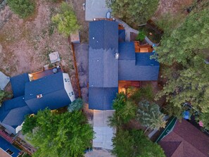 Overhead/aerial view of the home.