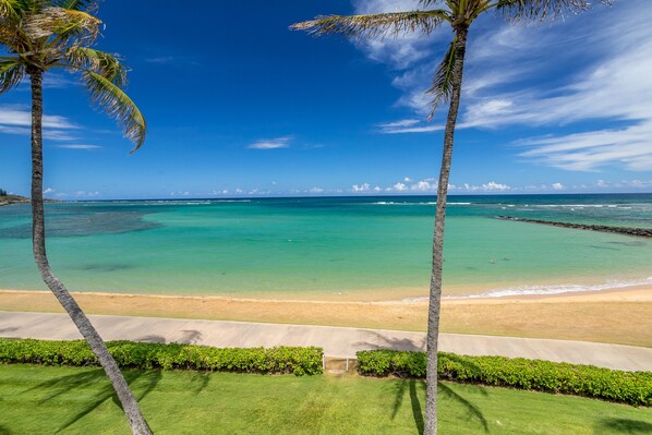 View from lanai.  One of best locations in area