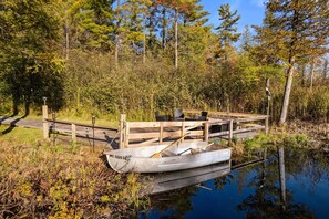 Row Boat for your use, During Season,
it is a really neat ride out to the lake 