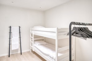 Our double bunk bed has enough space to sleep 2 guests and contains ample space to set aside your belongings.