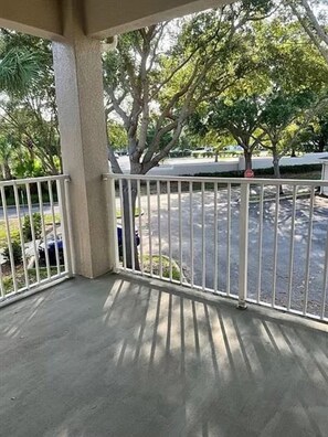 LOOKING OUT FROM PATIO