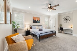 Bedroom 1 (Primary Suite) with King Size Bed, Smart TV and Large En Suite (Private Bathroom)