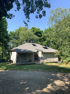 The exterior of the cottage.