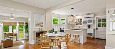 Bright, open kitchen and living space 