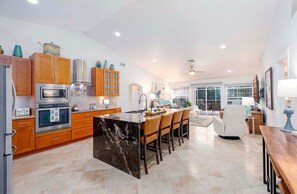 Open Kitchen with Island Great for Entertainment