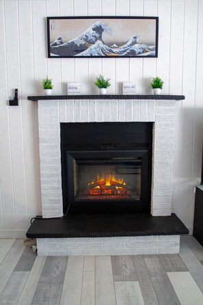 Cozy electric fireplace