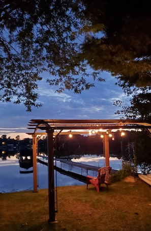 Enjoy an evening sunset and the calming lake!