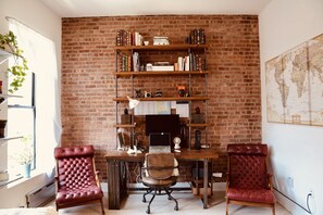 Office integrated with living room