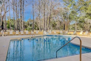 Community Pool, steps from the Villa