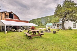 Yard & Fire Pit | 1 Ring Exterior Camera | 1st-Floor Bedroom/Bathroom