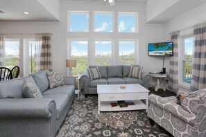 Living Room with Floor to Ceiling Windows