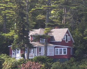Our home is the red cottage