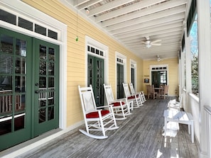 EXPANSIVE FURNISHED OPEN AIR FRONT PORCH