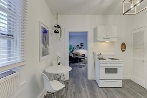 A nice view of your bedroom entrance from the kitchen