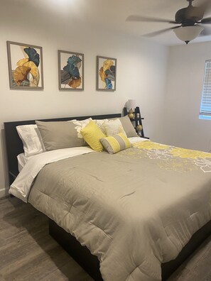 Guest bedroom with king bed