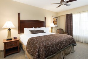 Drift to sleep in a comfortable bed after a wonderful day outside.
