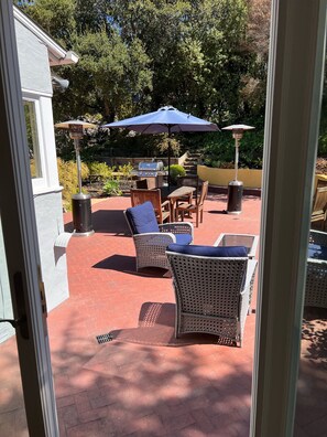 View of patio from study.