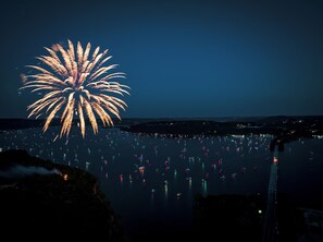 Best views of the fireworks on the 4th of July