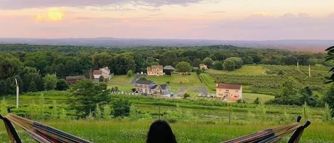 Blick von der Unterkunft