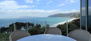 Beach and Ocean view rom the Outdoor Dinning Table on Main Upstairs Deck