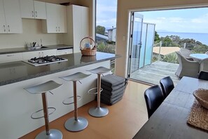 Kitchen and Island from Dining Table