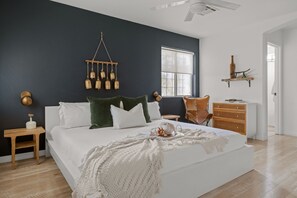 Master Bedroom with King Bed and a zen vibe for a great nights sleep 