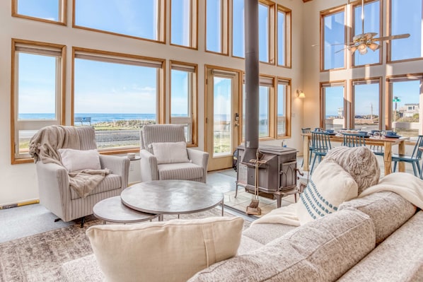 Living Room with large windows