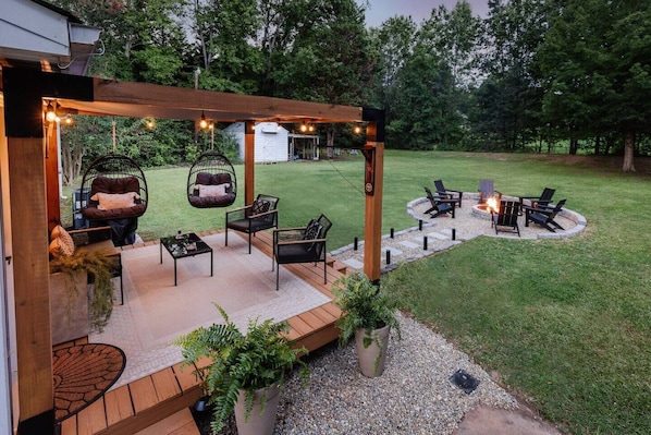 The magical backyard will make you extend your stay immediately as you see it.