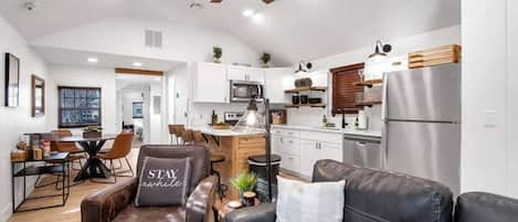 Open Living Room Kitchen