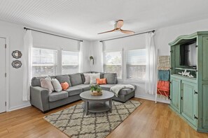 Living Room | Free WiFi | Windowed A/C Units | Smart TV | DVD Player