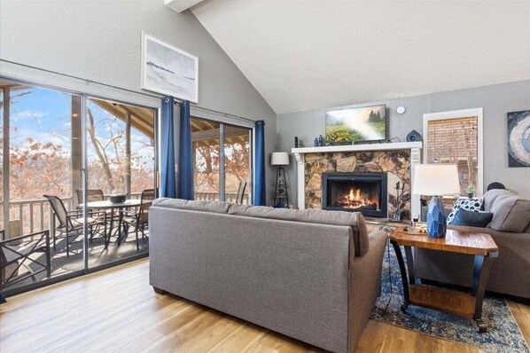 Cabernet Chalet's beautiful, bright views and open spaces welcome you! (Fireplace not available for guest use).