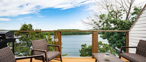 Outdoor Seating and Great Views From The Deck.