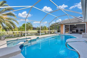 Electric heated pool and spa