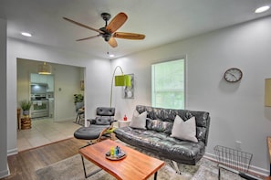 Living Room | Futon | Central Air Conditioning & Heating