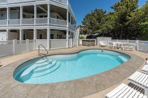 Private Outdoor Pool Area on First Level