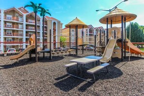 The kids will enjoy hours of fun at the playground area.