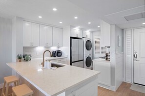Fully stocked kitchen