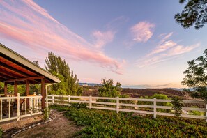 Sun sets on the valley.