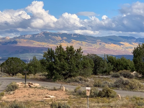 View of Buckhorn Mountain from front of house,