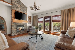 This beautiful, spacious living room is the perfect space for your group to gather!