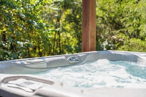 End the day with a soak in the hot tub!