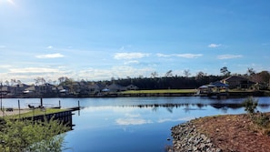 view on waterway path