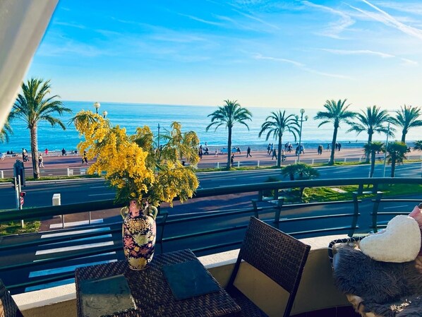 Medeterian Sea Views from your panoramic balconies! Promenade des Anglais!Beach!