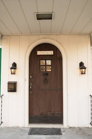 Main door shared entrance for the Parsonage Suite and Main Street Suite.