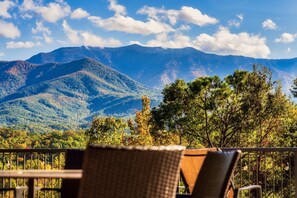 BREATHTAKING VIEWS of Mt. LeConte from your private deck.