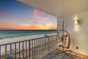 The beauty and splendor of yet another amazing sunset from your ocean front seat.