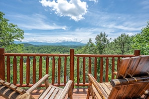 Enjoy the beautiful view from one our 3 decks