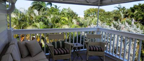 Upstairs covered patio