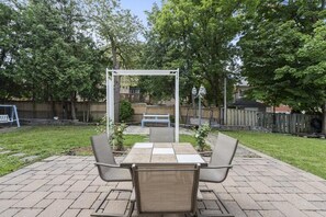 Sitting area in Backyard